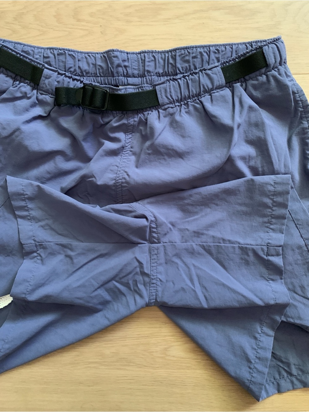 Vintage 80s Columbia Baggies Women's M Granola Hiking Shorts outdoor Periwinkle - Picture 4 of 10